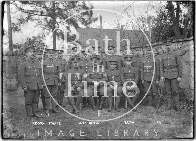 Regimental Police, Sergeants 12th Hants, Bath No. 16 1915