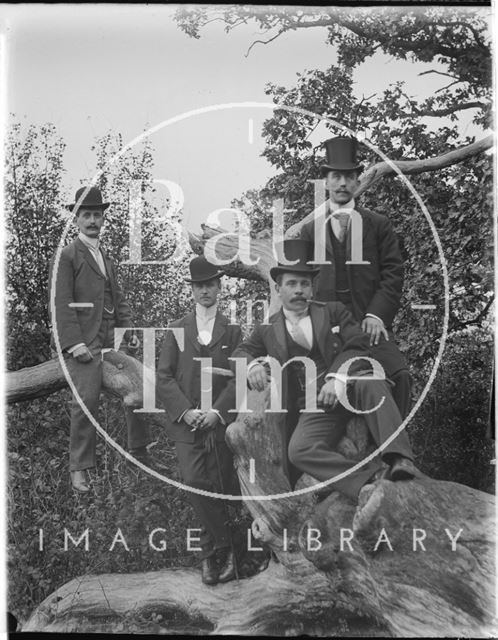 Four very smartly dressed men c.1910