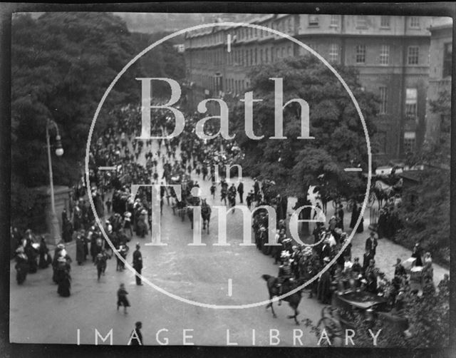 Lord Mayor unveiling tablet, Sydney Place, Bath 1909