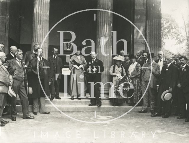 Ceremony at the Minerva's Temple in Sydney Gardens, Bath c.1920