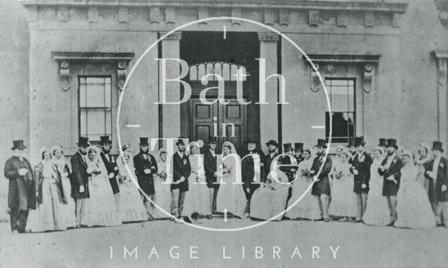 An early family wedding at Wood House, Bath c.1890