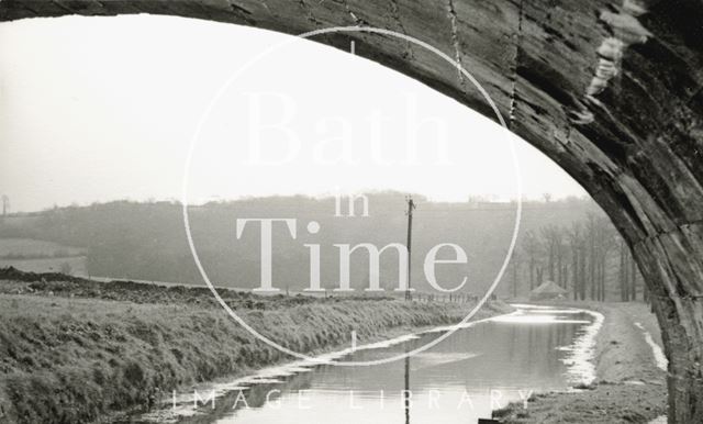 View from under a stone bridge on the Kennet and Avon Canal, Limpley Stoke, Wiltshire c.1930