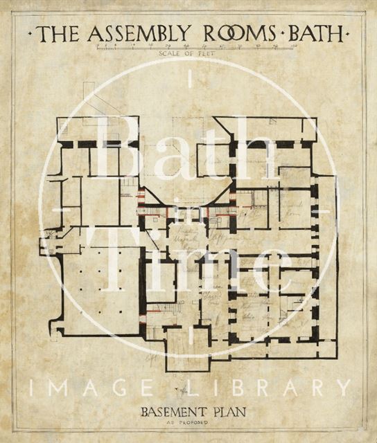 Assembly Rooms (basement plan as proposed), Bath c.1934?