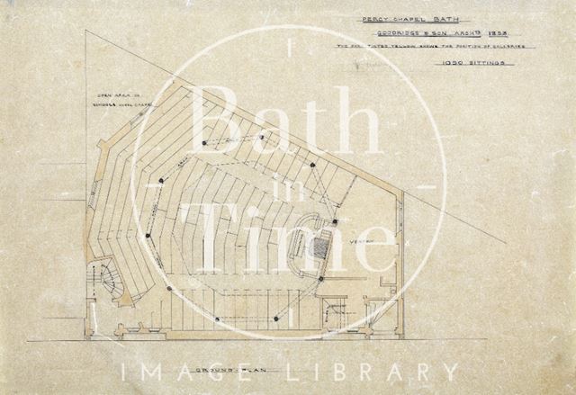 Percy Chapel, Bath (pew plan) 1853