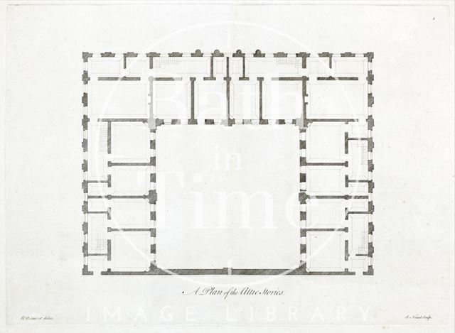 A Plan of the Attic Stories of the Pump Room and King's Bath, Bath c.1781