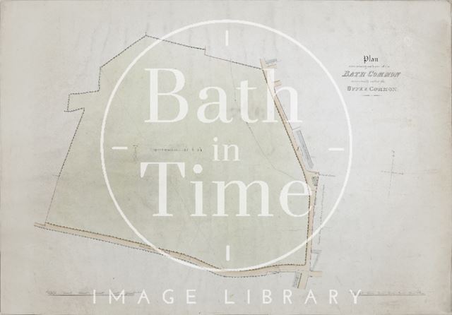 Plan of Upper Bath Common with springs c.1820?