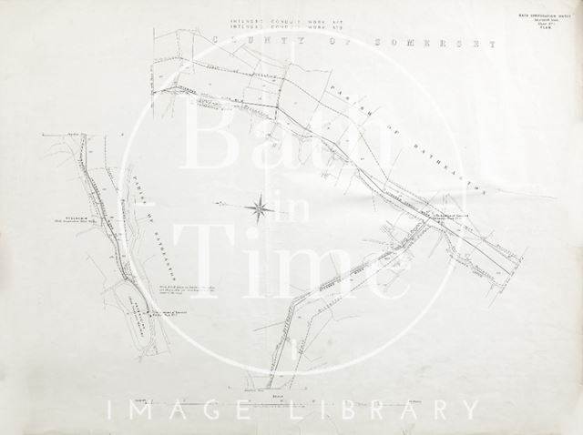 Bath Corporation Water - intended conduit work No. 7 & 9 (middle St. Catherine's Brook) - Sheet No. 3 1903