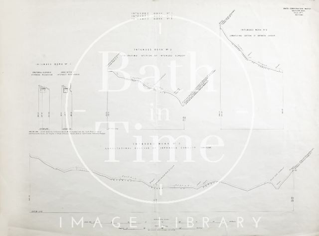 Bath Corporation Water - intended conduit work No. 1, 2 & 3 - transects from St. Catherine's Reservoir to Beechen Cliff Reservoir through intended path of conduit - Sheet No. 7 1903