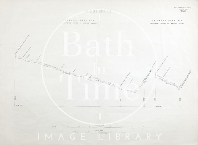 Bath Corporation Water - intended work No. 4 & 5 - intended junctions with No. 9 and termination of conduits - Sheet No. 8 1903