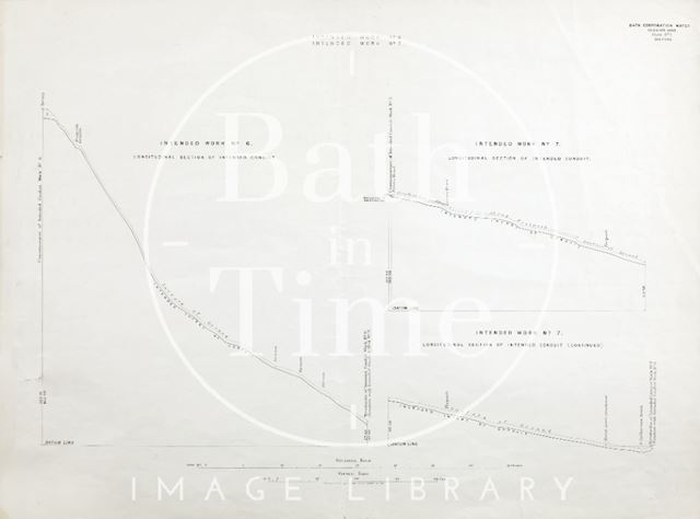 Bath Corporation Water - intended work No. 6 & 7 - intended conduit commencement & junctions with work No. 9 - Sheet No. 9 1903