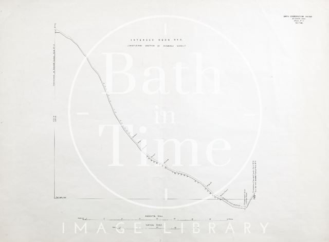 Bath Corporation Water - intended work No. 8 - intended conduit junction with work No. 9 - Sheet No. 10 1903