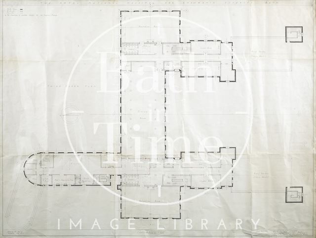 Proposed new building R.N.H.R.D. , Bath (Mineral Water Hospital) - third floor plan - drawing No. 1034/43 1938