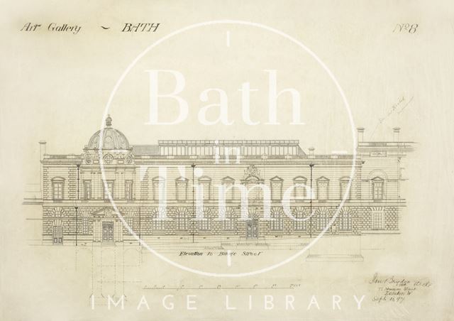 Art Gallery - No. 8 - elevation to Bridge Street, Bath - J.M. Brydon 1897