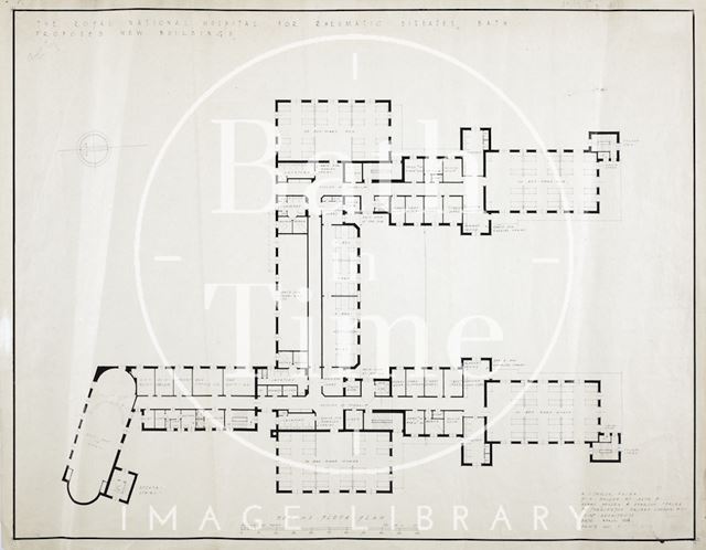 R.N.H.R.D. , Bath (Mineral Water Hospital) proposed new buildings - second floor - A.J. Taylor 1938