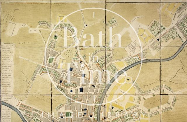 Detail of the planned Pulteney Estate and Bath City 1793