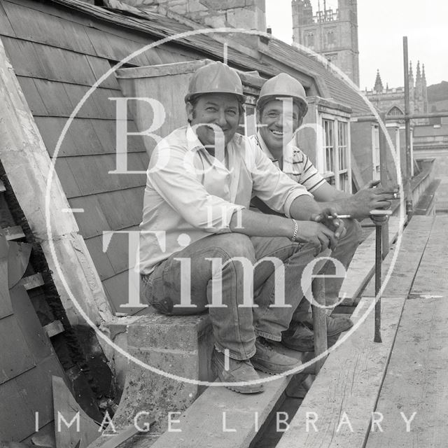 Up on the roof, Bath Street, Bath 1986