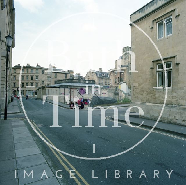 The cleared site of the Beau Street Baths, Beau Street, Bath c.1998