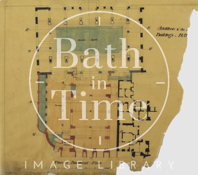 Addition to the Pump Room buildings, Bath - basement floor Scheme No. 1 - A.J. Taylor 1920?