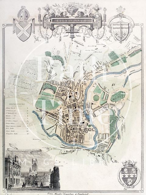 Map of the City of Bath 1837