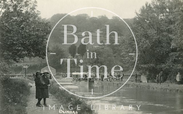 A boat excursion from Dundas Aqueduct, Monkton Combe c.1923