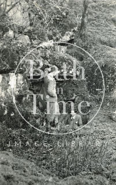 Entrance to underground stone quarries, probably on Hampton Rocks, Bathampton c.1930