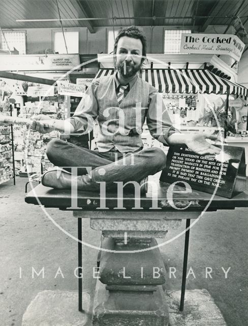 Mad' Mick Ringham at the Guildhall Market, Bath 1983