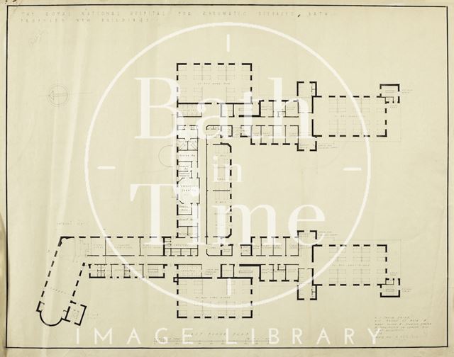 R.N.H.R.D. , Bath Mineral Water Hospital proposed new buildings - first floor plan - A9276/203 - A.J. Taylor 1938