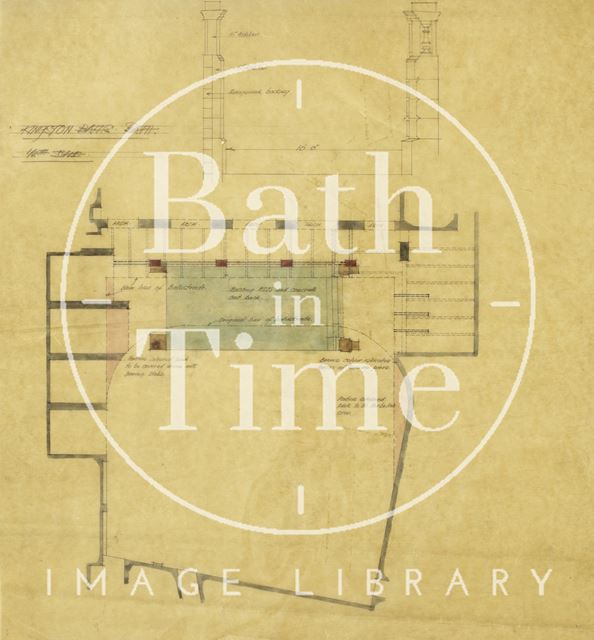 Kingston Baths, Bath - plan 1910