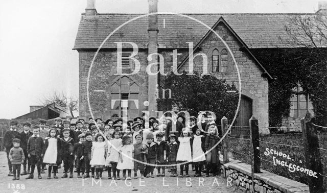 Englishcombe School with children outside c.1910