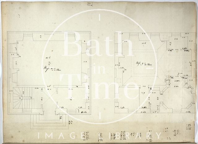 John Wood's Lilliput castle floor plan, Bath c.1737