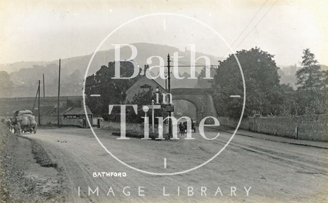 Road to Bathford, by Bridge Farm tea house c.1908