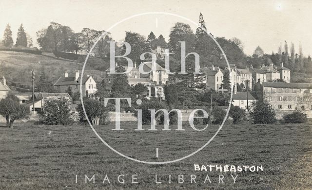 View of London Road East and Bannerdown, Batheaston, posted 1922