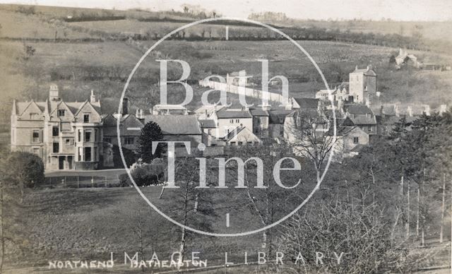 The rear of Middlesex House and the Northend Inn, Batheaston c.1908