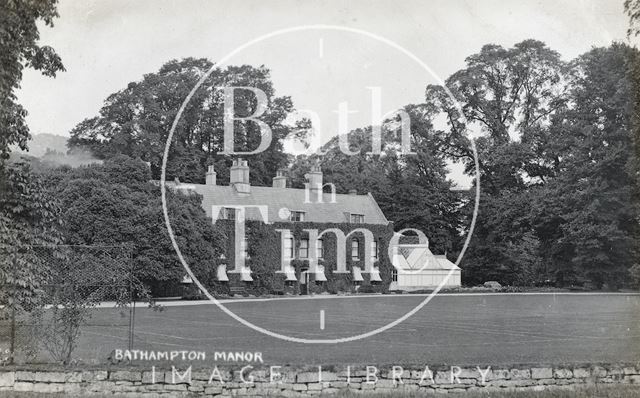 Bathampton Manor and conservatory c.1910