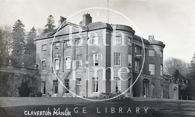 Claverton Manor, now home of the American Museum in Britain, posted 1908