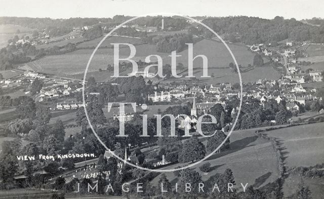 View of Box from Kingsdown, Wiltshire c.1920