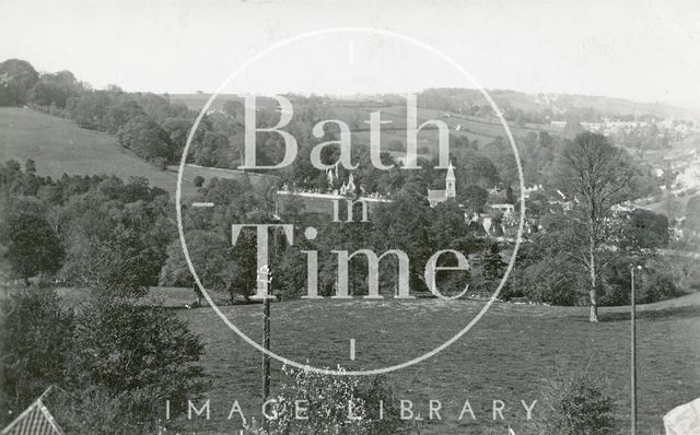 View of Smallcombe Cemetery from 13, Macaulay Buildings, Widcombe Hill, Bath c.1910