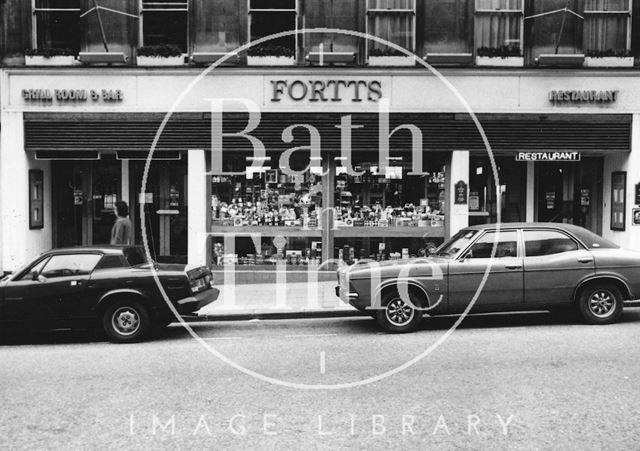 Fortt's restaurant, Milsom Street, Bath 1981