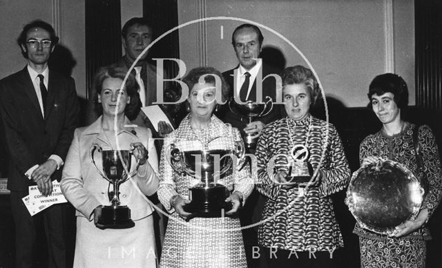 Award winners in 1977 including staff from Mallory's, Bath