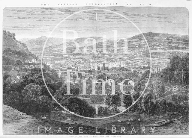 View of the City of Bath, from the South East 1864