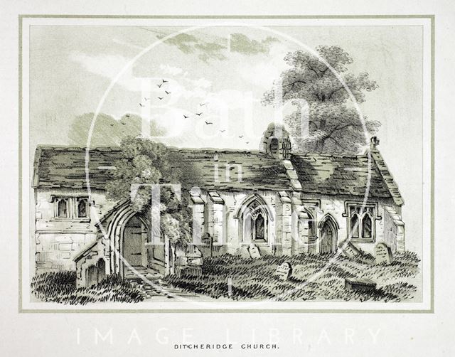 Ditcheridge - Ditteridge Church, Wiltshire 1853