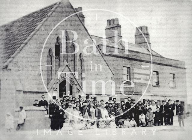 The church on the corner of Bloomfield Road and Frome Road, Odd Down, Bath c.1890