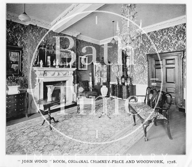 The John Wood Room, at 15, Queen Square, Bath c.1920