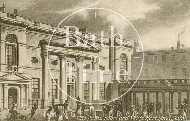 The Pump Room and White Hart Hotel, Bath c.1800