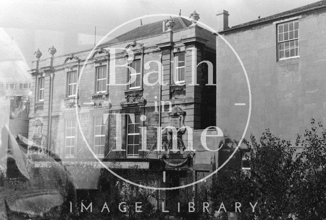 St. Paul's Church House, now occupied by the Egg Theatre, viewed from St. John's Place, Bath 1960s