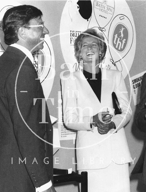 Princess Diana and Rocco Forte at the Bath Spa Hotel, Bath 1993