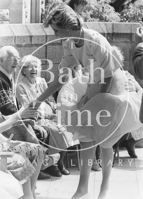 Princess Diana meeting residents in Twerton, Bath 1985