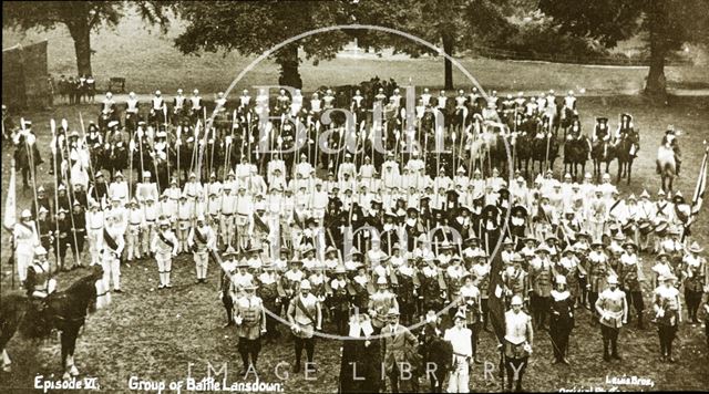 Bath Historical Pageant. Episode 6. Group of Battle of Lansdown 1909