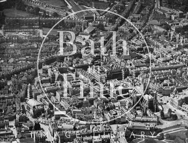 Aerial view of the city of Bath, looking northeast c.1930