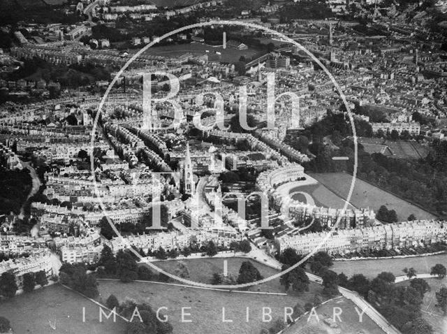 Aerial view of Bath from the northwest c.1930